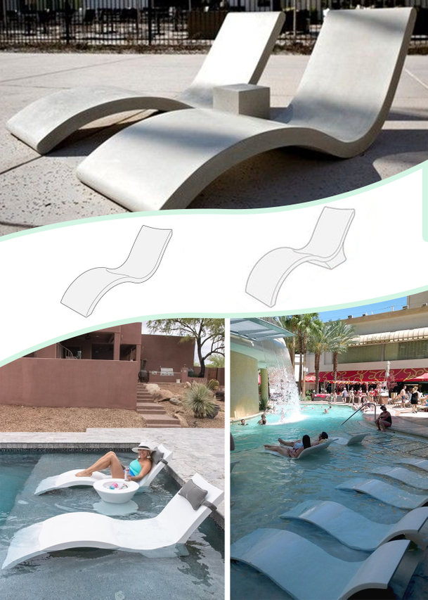 fiberglass sun loungers for sale