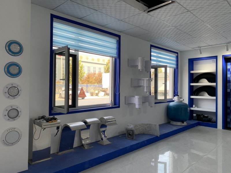 Swimming pool light + sand tank + swimming pool nozzle factory showroom