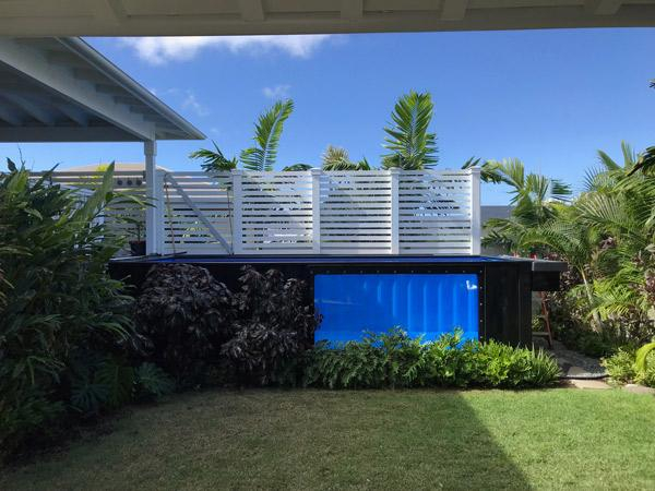 DIY shipping container pool