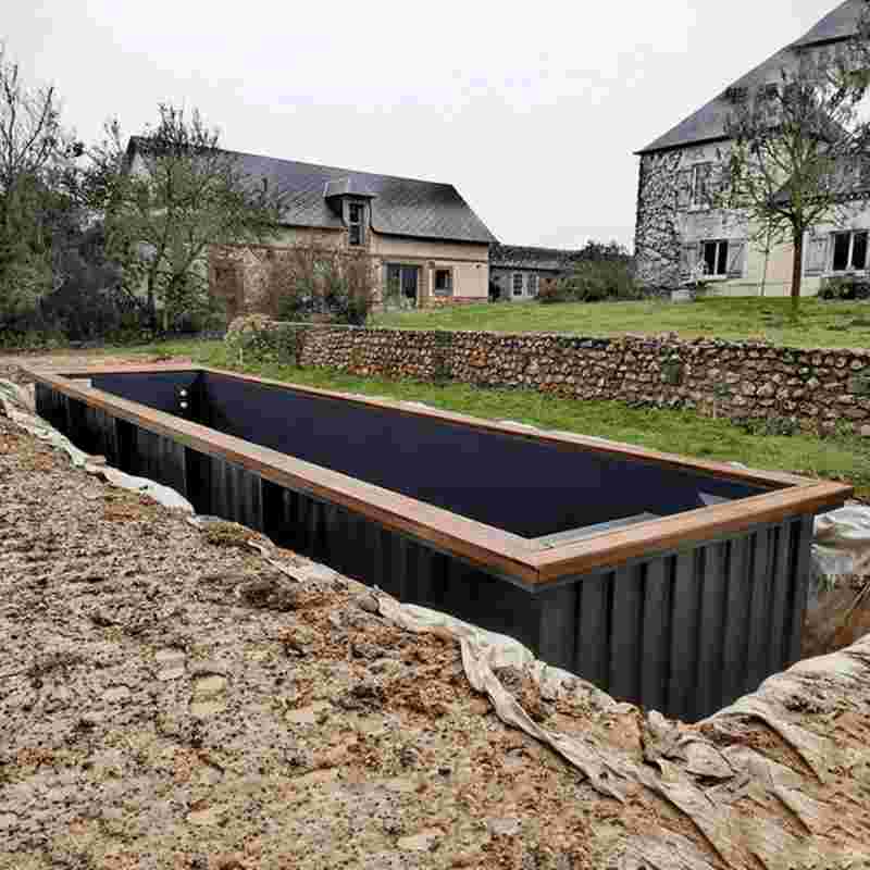 Container Pool 18.04 FT x7.22 FT x 4.92 FT-Above-Ground & In-Ground Options
