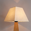 Solid wood bedside lamp