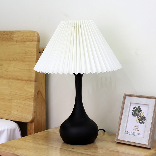 Small pleated bedroom night light