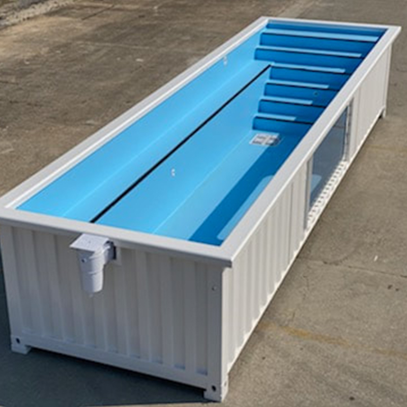 Heated/constant temperature container pool