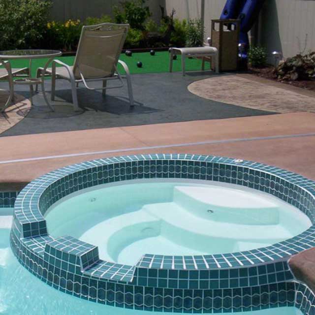 Glass steel circular massage popular pool