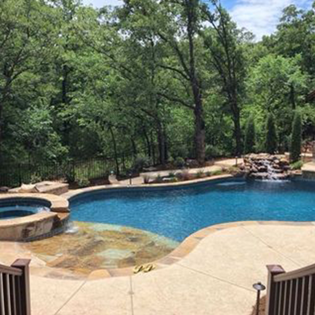 Fiberglass pools are customizable