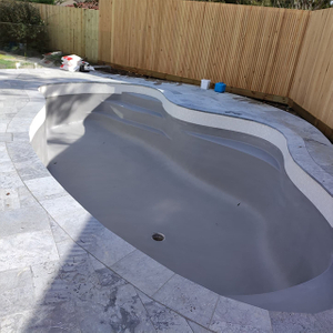 Long FRP pool Irregular shaped pool