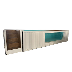 21.98ft×7.22ft×4.27ft White Split Container Pool