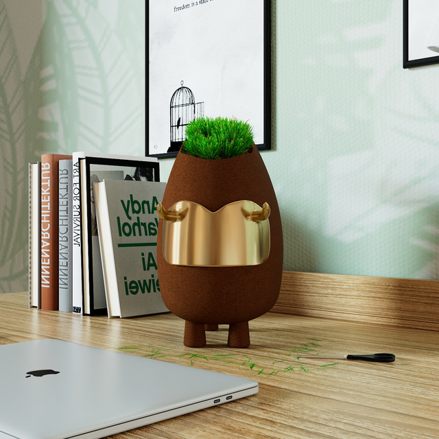 Taurus flower pot