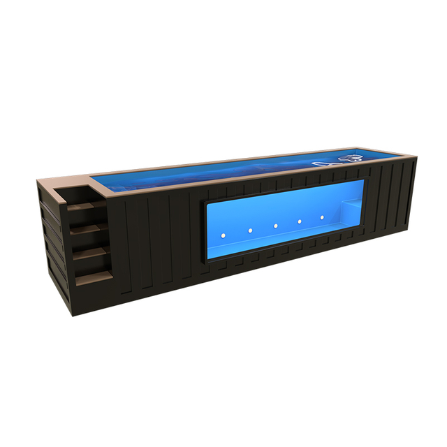 Heated container pool for easy mobility