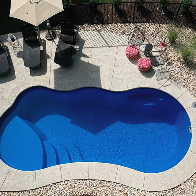 Fiberglass pools are customizable