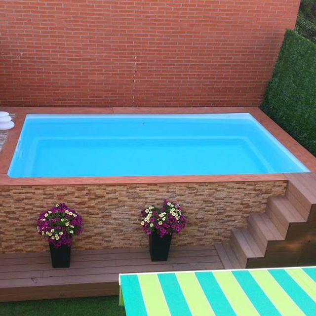 Hot selling fiberglass swimming pool with diving board