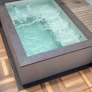 Glass steel square massage and relaxation bath