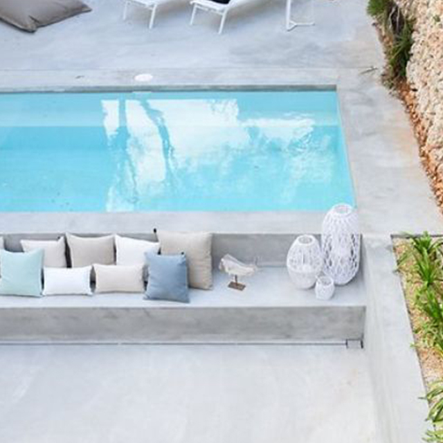 Home integrated SPA square Fiberglass bubble pool