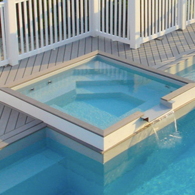Hot selling fiberglass swimming pool with diving board