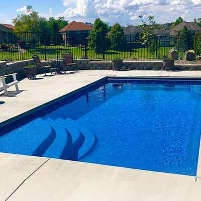Underground fiberglass pool FS-01-1