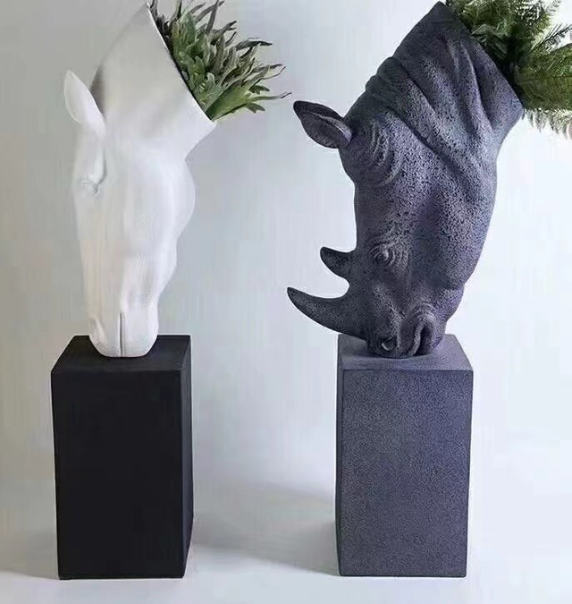 Creative Flower Pot with Animal Head