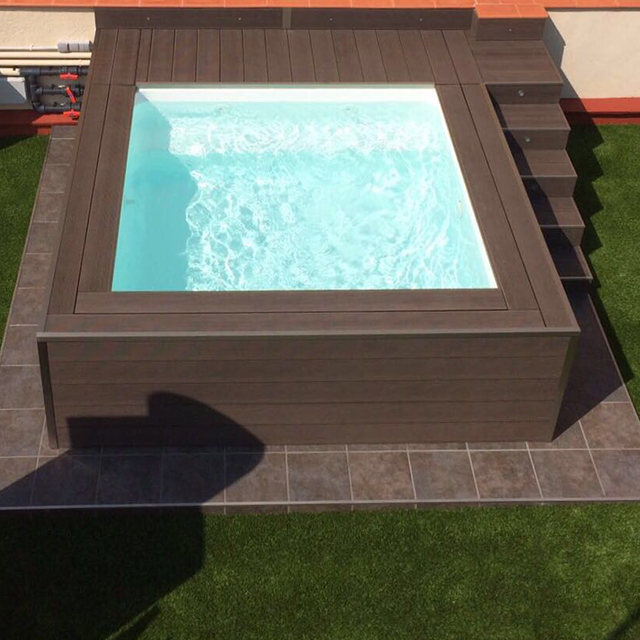 Hot selling fiberglass swimming pool with diving board