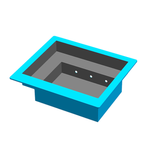 Hot selling fiberglass swimming pool with diving board