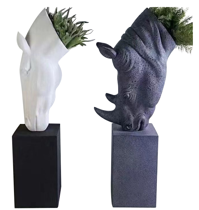 Creative Flower Pot with Animal Head