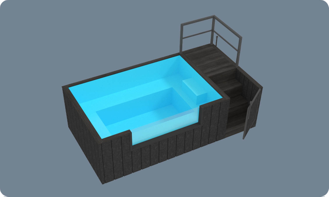 CP-300SPA Container Pool