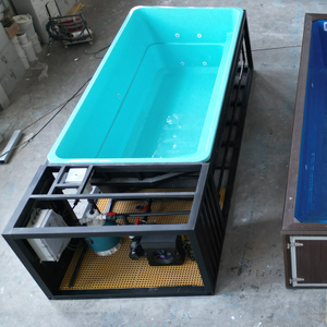 18.09ft×7.29ft×4.72ft Black Container Pool