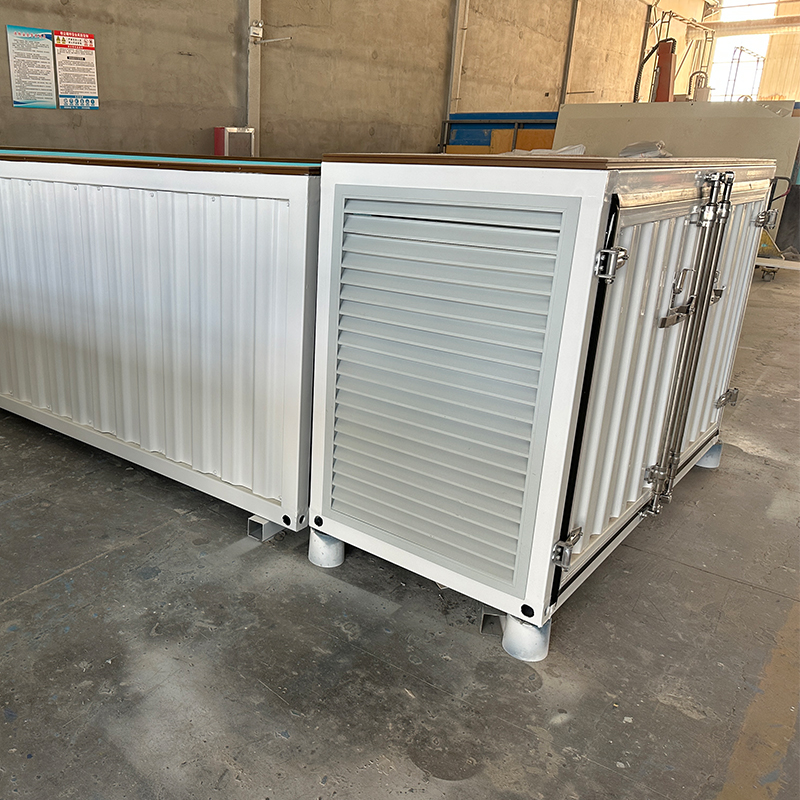 21.98ft×7.22ft×4.27ft White Split Container Pool