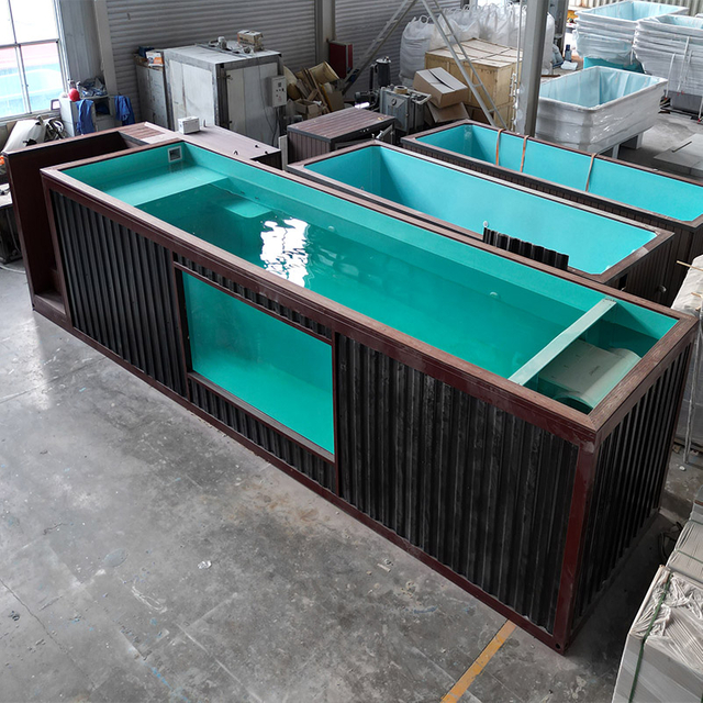 29.53ft×7.38ft×6.54ft Black Container Pool
