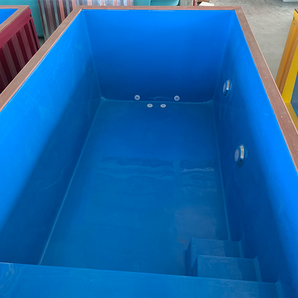 Colorful Shipping Container Pool Now Available! 16.73 Ft × 7.38 Ft × 5.25 Ft (5.1m × 2.25m × 1.6m) Transform Any Backyard Into A Private Water Paradise!