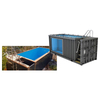 Heated container pool for easy mobility