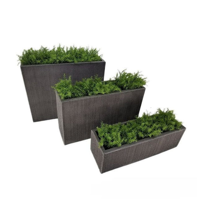 Outdoor Flower Box Combination Rectangular Glass Fiber Reinforced Plastic