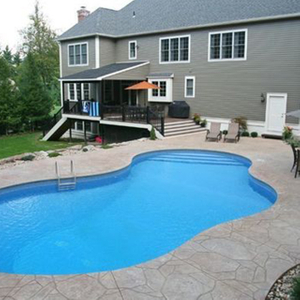  Fiberglass pool irregular shape can be customized color