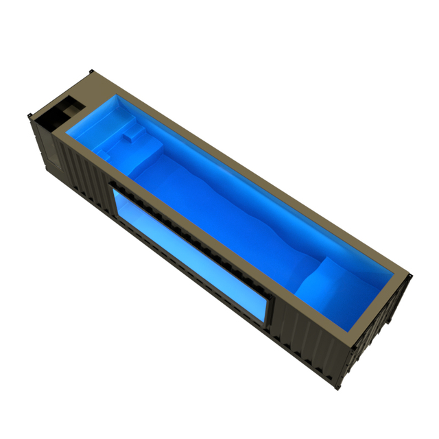 Container pool galvanized steel structure pool
