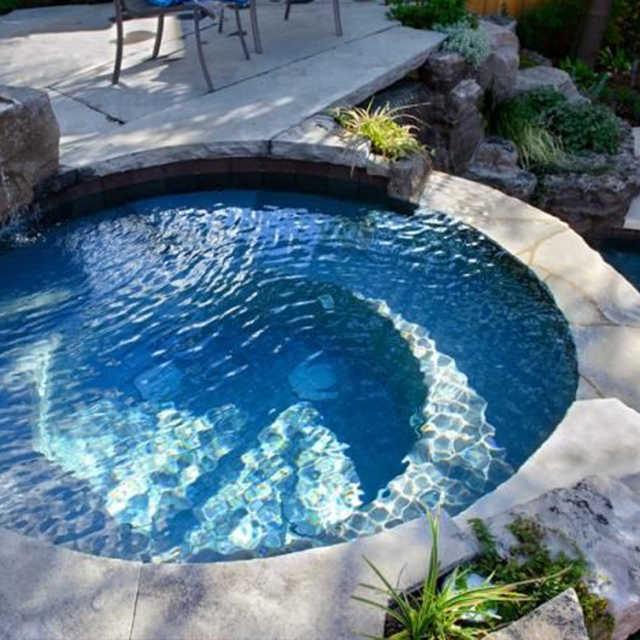 Home integrated SPA Round glass fiber Reinforced plastic bubble pool